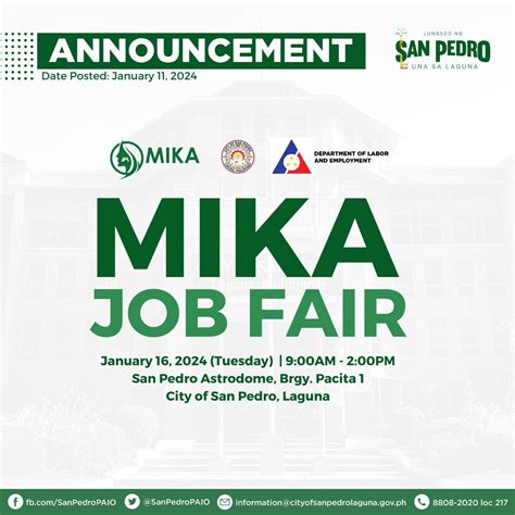 mika mercado san pedro laguna|Mika Job Fair .